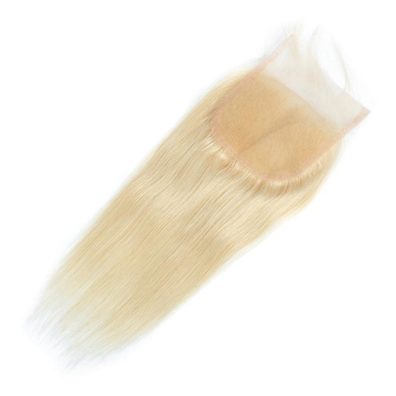 Closure - Premium Straight Blonde - Glowsom Weave & Hair Extensions